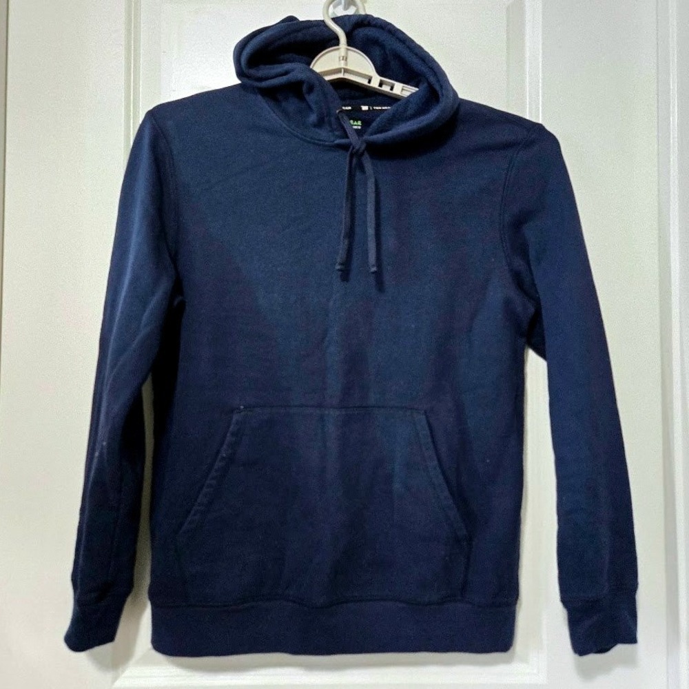 Tek Gear Mens Hoodie Ultrasoft‎ Fleece Navy Blue Casual Sporty Size M - Picture 2 of 5